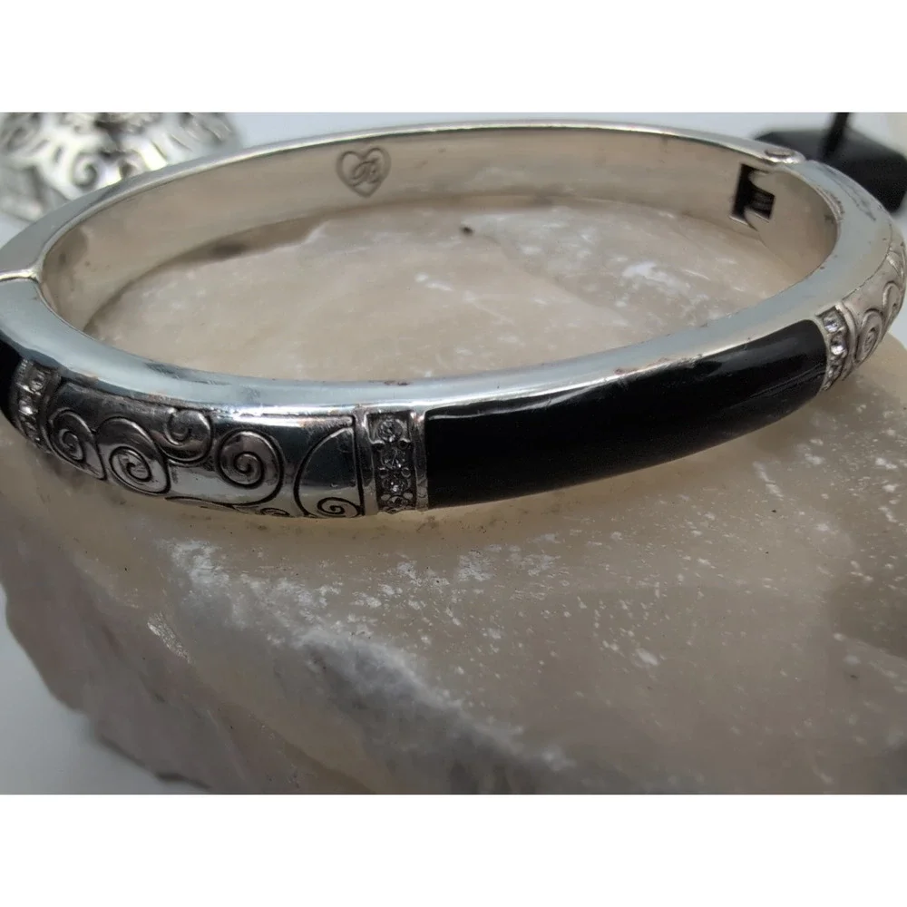 Brighton Wiltern Hinged Bangle Swarovski Crystals